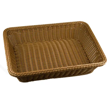 

Supermarket Hotel Plastic Woven Basket Multipurpose Bread Fruit Storage Basket Display Baskets DNJ998