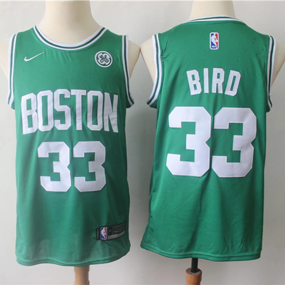 Mens Boston Celtics NO.33 Larry Bird Basketball Jersey Mesh Vest Size S 