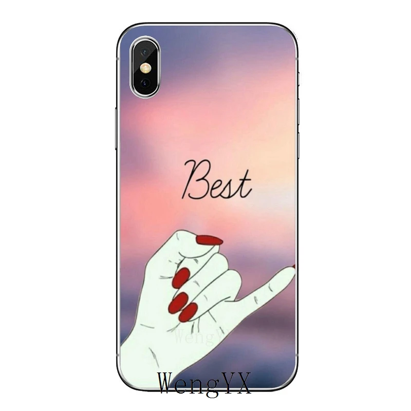 Для huawei mate 20 10 9 P30 P20 P10 P9 pro Lite P Smart plus bff лучшие друзья палец пара аксессуары чехол для телефона