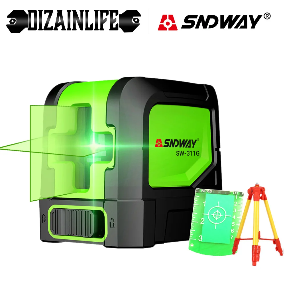Sndway Self-leveling Cross Line Laser Level Leveling Device Lazer Instrument Horizontal /verticallaser Unit | Инструменты