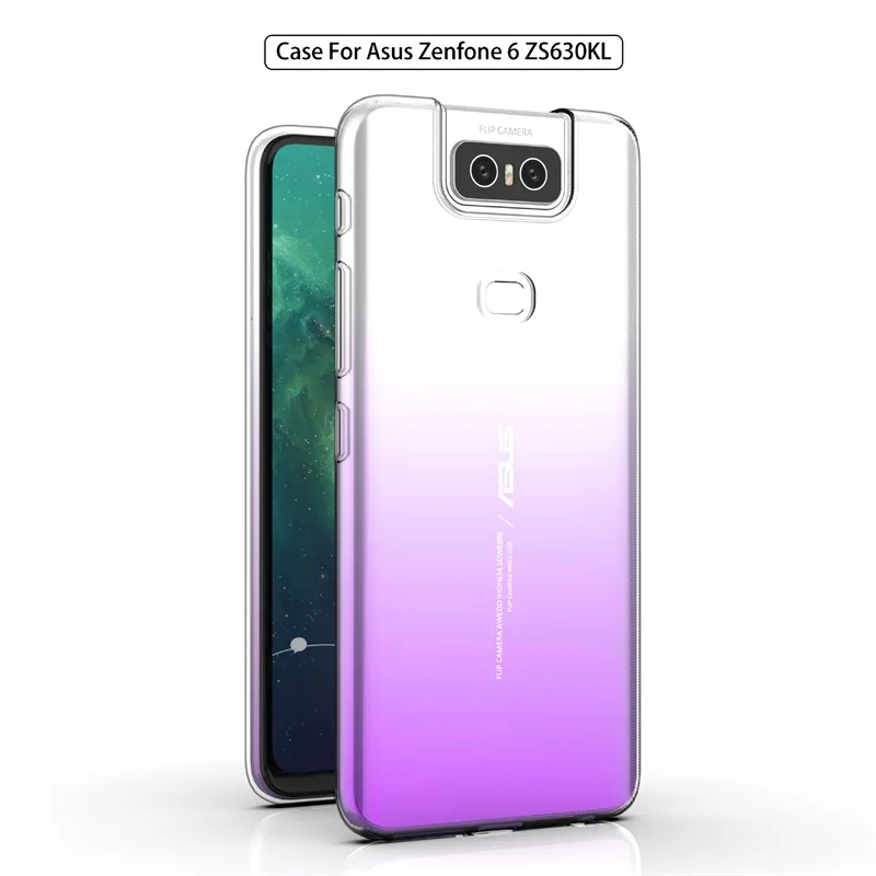 Для Asus Zenfone 6 6z 2019 ZS630KL 4 дюйма тонкий кристально чистый прозрачный мягкий чехол из