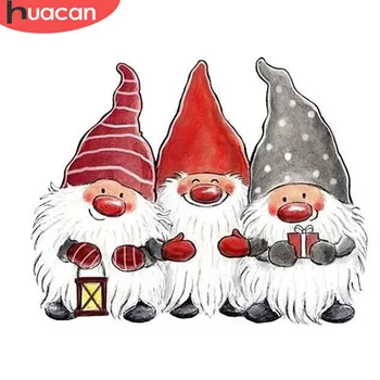 

HUACAN 5d Diamond Painting Santa Claus Painting With Diamonds Christmas Diamond Embroidery Full Drill Square Mosaic