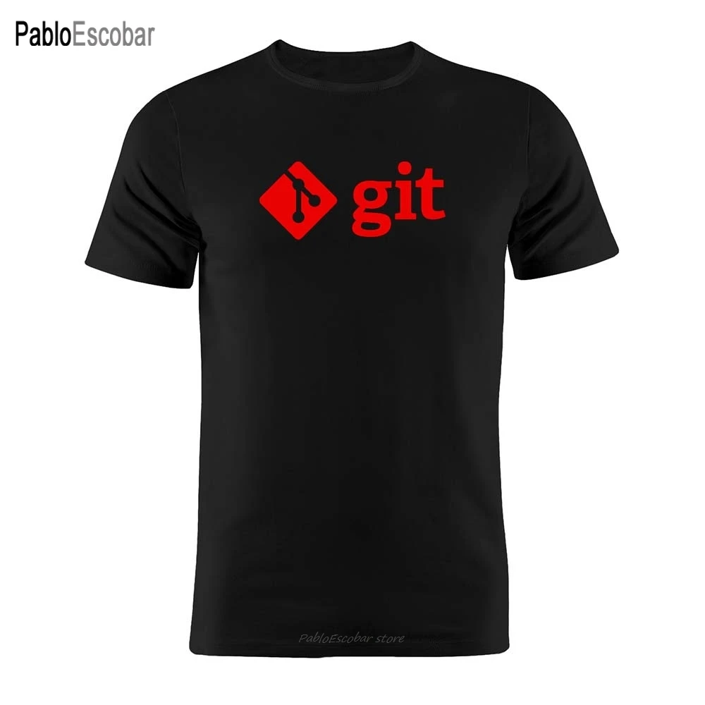 shubuzhi Cotton Unisex T Shirt Programmer Developer Linux Unix Git Silhouette Artwork Gift Tee | Мужская одежда