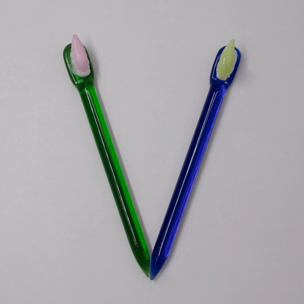 Инструмент для зубной щетки HORNET в форме стеклянной зубной щетки, 120 мм, инструмент для зубной пасты из стекла для кварцевого бурового масла, аксессуары для карбюратора