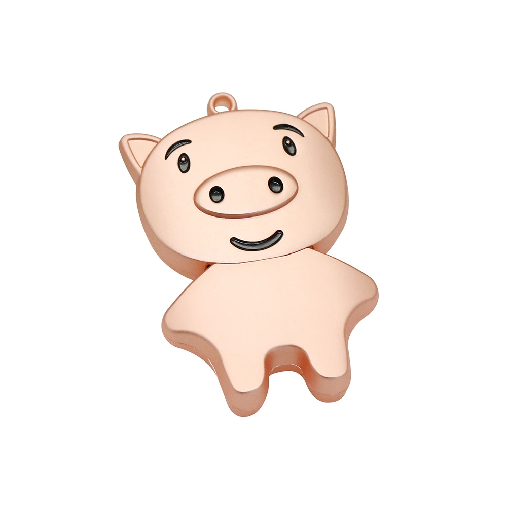 Pen Drive 256GB Metal Pendrive USB2.0 Animal Pig 32GB 128GB 16GB 8GB 4GB Usb Flash Drive 64gb Usb Memory Disk Key Gift