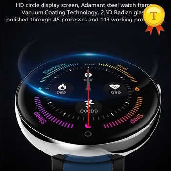 

2020 big round screen Fitness Tracker swimming smart Wristband Blood Pressure Heart Rate Monitor Health Smart Watch Women Men