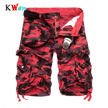 Новые камуфляжные свободные мужские шорты Карго крутые летние военные камуфляжные мужские шорты Карго Шорты Распродажа Homme карго шорты