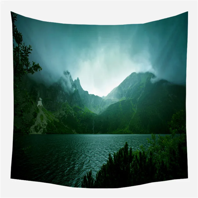 Красивый настенный гобелен ЛЕС красивый водопад Hd пейзаж пляжное полотенце фотообои природа ковер из полиэстера - Цвет: CGT015- (20)