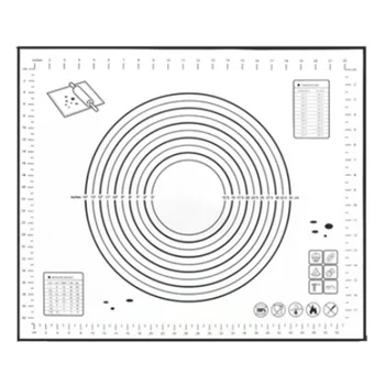 

Silicone Kneading Pad with Scale Baking Tool High Temperature Resistant Silicone Kneading Pad Non-Stick Dough Pad-Black