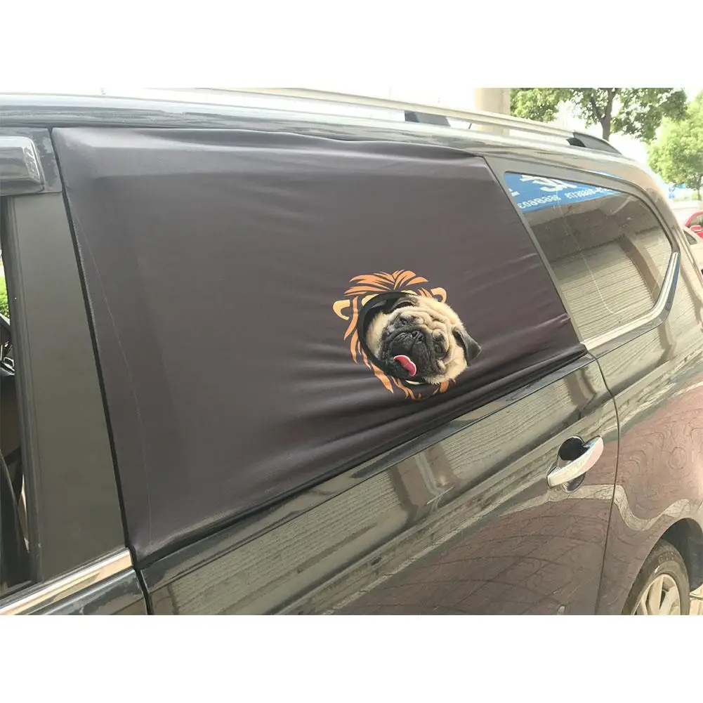 Pet Dog солнцезащитный тент тонировка для окон автомобиля солнцезащитный козырек складной автомобильный козырек Крышка для автомобиля товары для домашних животных - Цвет: little lions