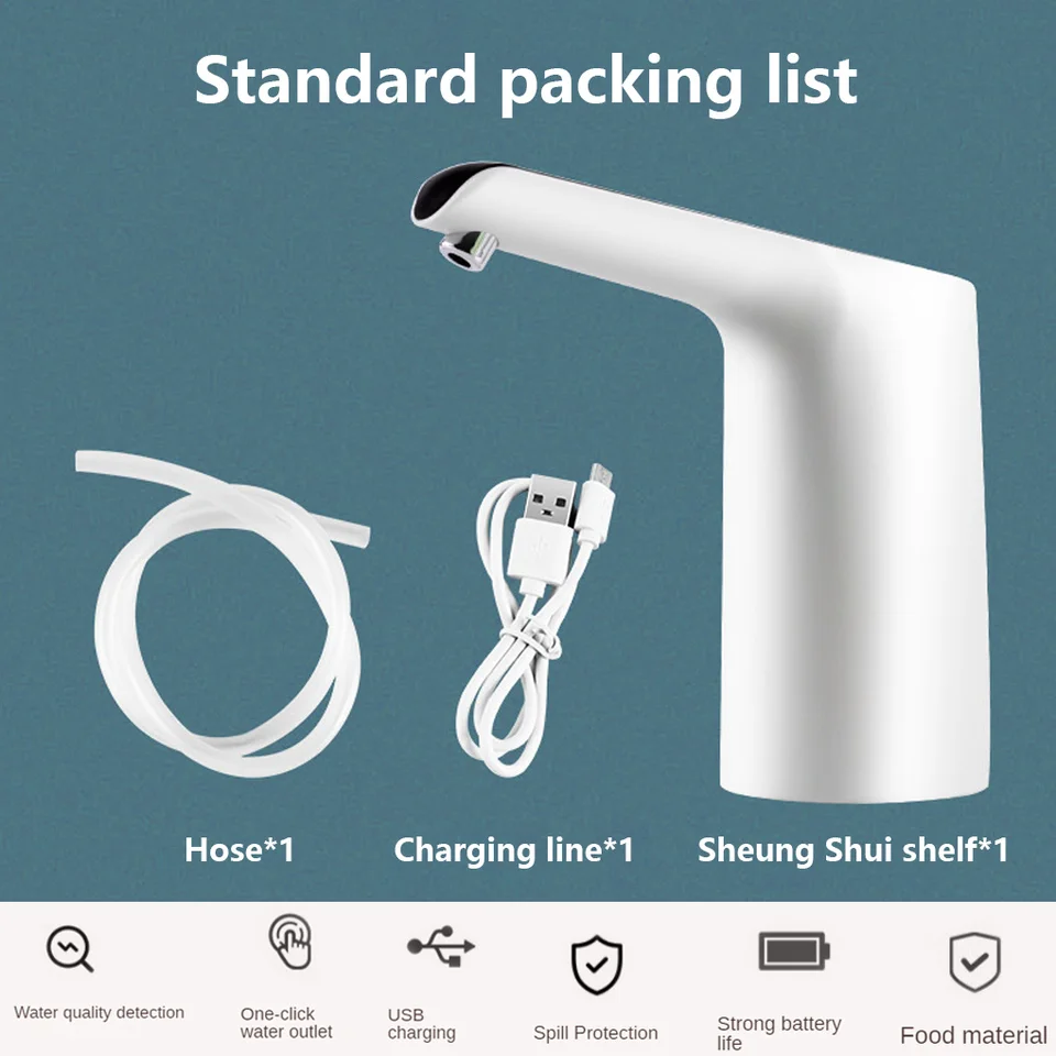 Distributore d'acqua elettrico universale - Ricarica USB - Pompa per