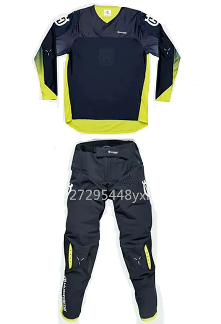 

2020 FOR Husqvarna Husky Style Motocross Suit Motobiker Racing Riding Jersey + Pants Motorcycle MX riding combination sd