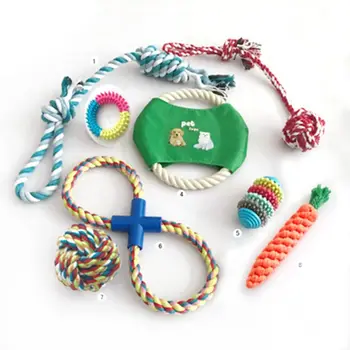 

9Pcs Dog Chewing Toys for Aggressive Chewers Dental Health Pet Indestructible