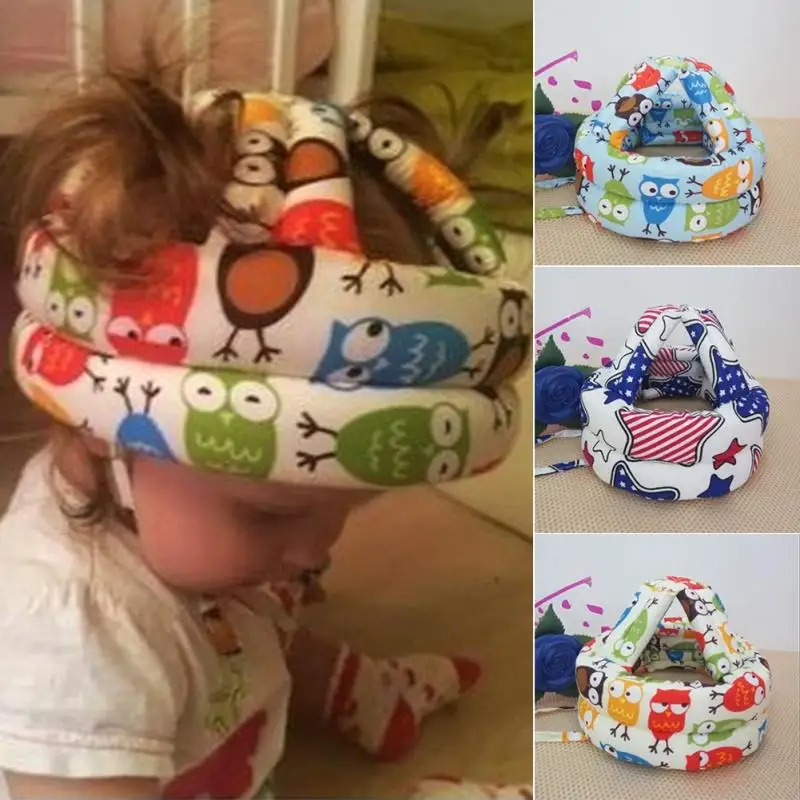 

Baby Safety Helmet Hat Cotton Boy Girl Child Protective Adjustable Cap Winter Walk Head Security&Protection Kids Newborn Baby
