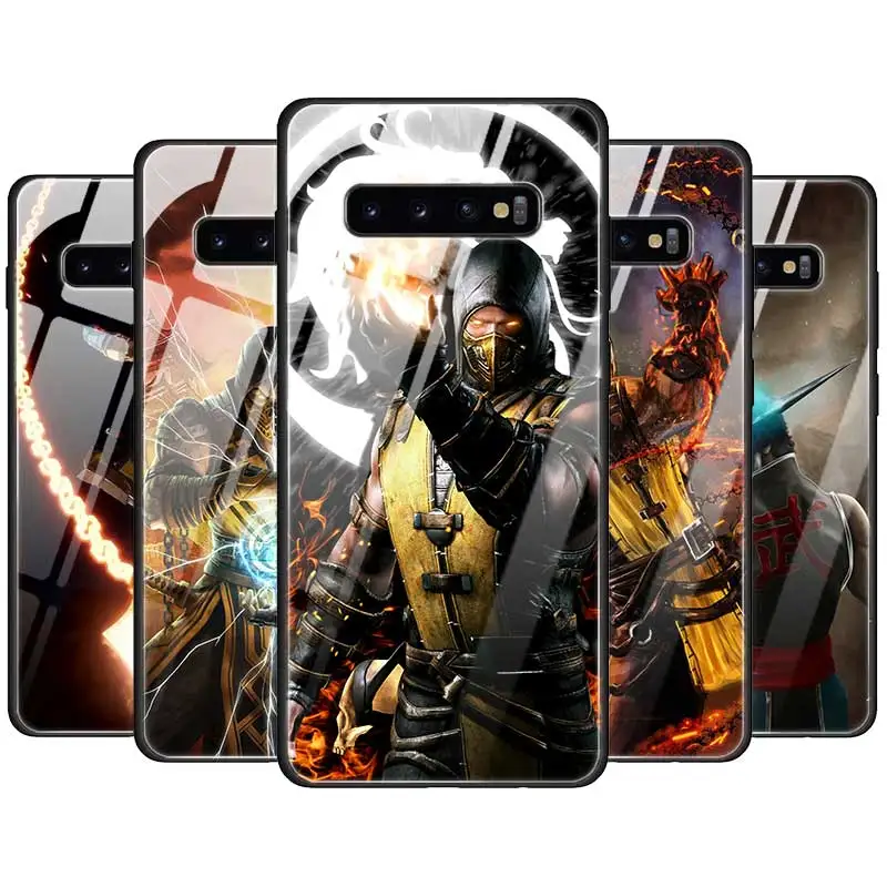 

Mortal Kombat Tempered Glass Case Cover For Samsung Galaxy S10 S10e S9 S8 Note9 Note 10 Plus 5G A50 A30 Silicone Edge Funda Capa