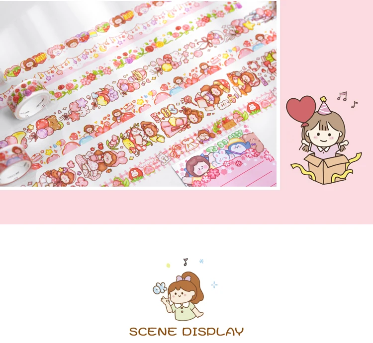 Kawaii Washi Tape Stationery Notebook Set - Limited Edition