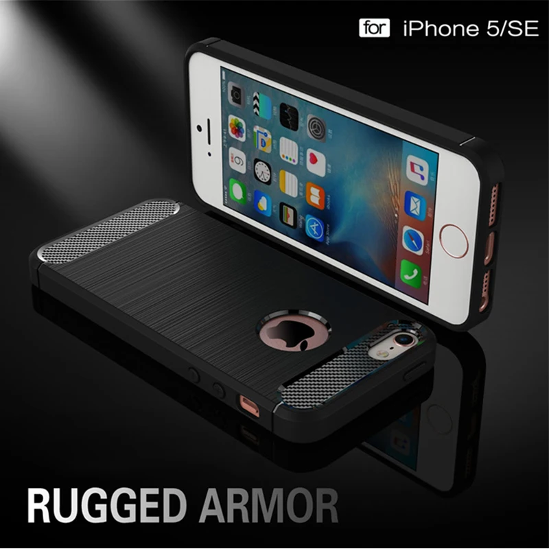 Для Apple iPhone 5 5S SE популярный Роскошный чехол из углеродного волокна для iPhone 5 5S чехол s