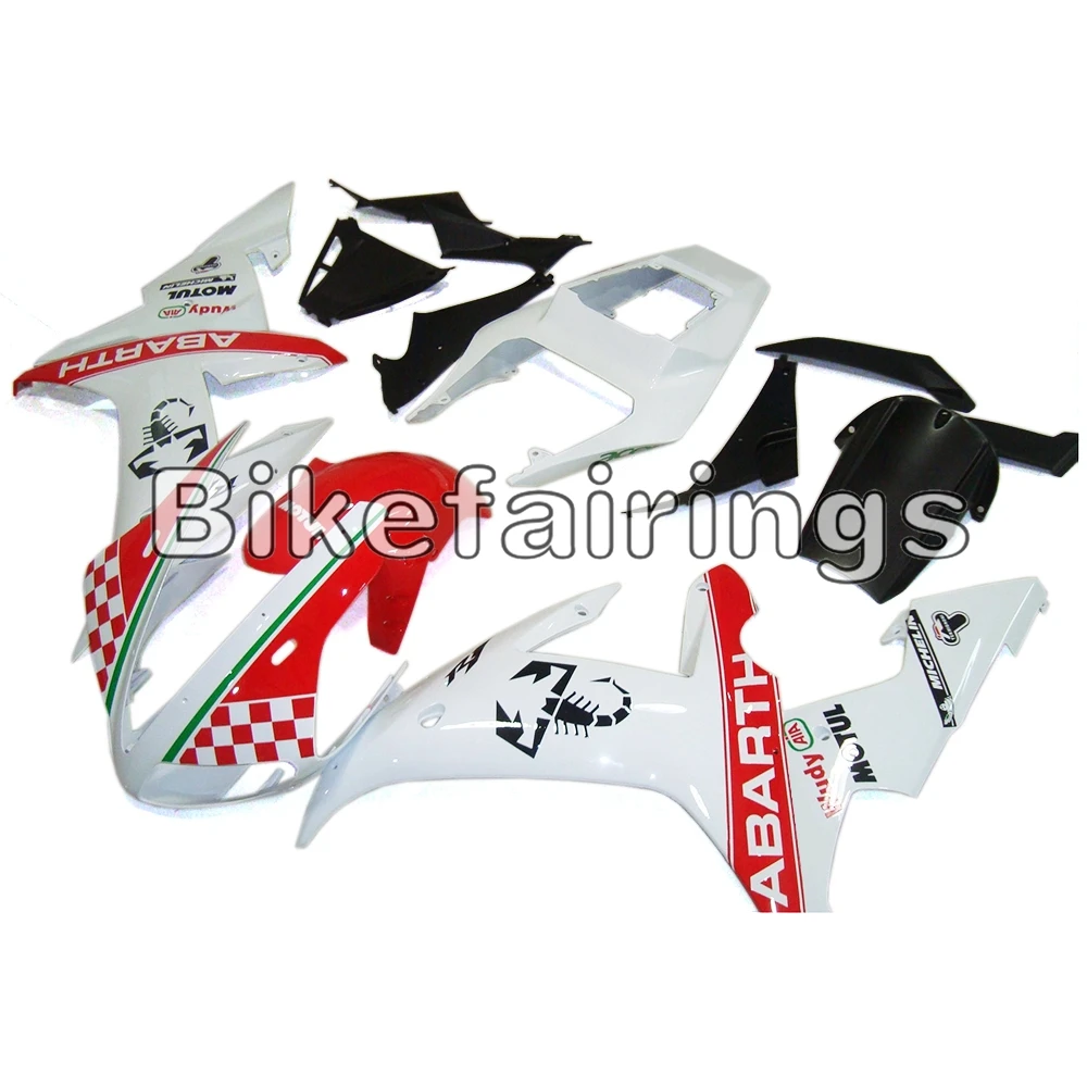 Красный белый полный Cowlings подходит для Yamaha 2002 2003 YZF1000 R1 02 03 R1 ABS пластик инъекции рамы кузова комплект кузова
