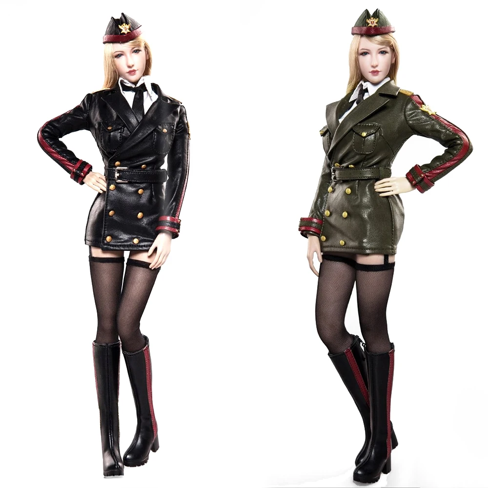 1/6 Scale Female PU Leather Skirt for 12inch Soldier Figure Toys Accessory 