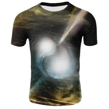 

2020 Harajuku Men's T-shirt 3D Printing Starry Short Sleeve Summer Top O-neck T-shirt New Printing Galaxy Fashion T-shirt