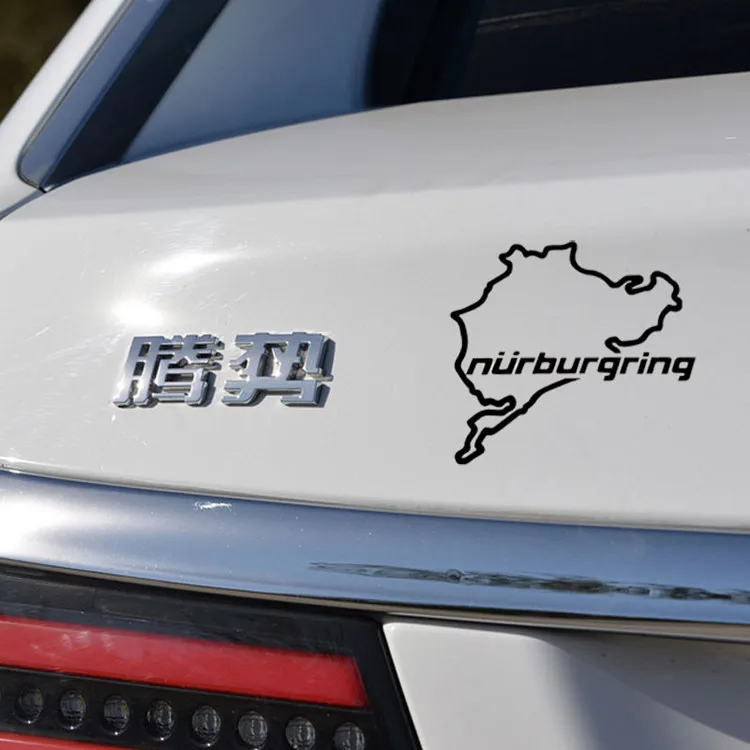 14cm-12-5cm-Car-Styling-Racing-Road-Racing-Nurburgring-Creative-Fashion-Window-Stickers-C5-0549 (2)