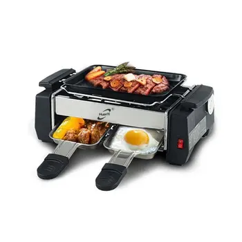 

1000W High Power Non-stick Family Barbecue Electric Raclette Grill Smokeless Grill Raclette Pan Electric Griddle