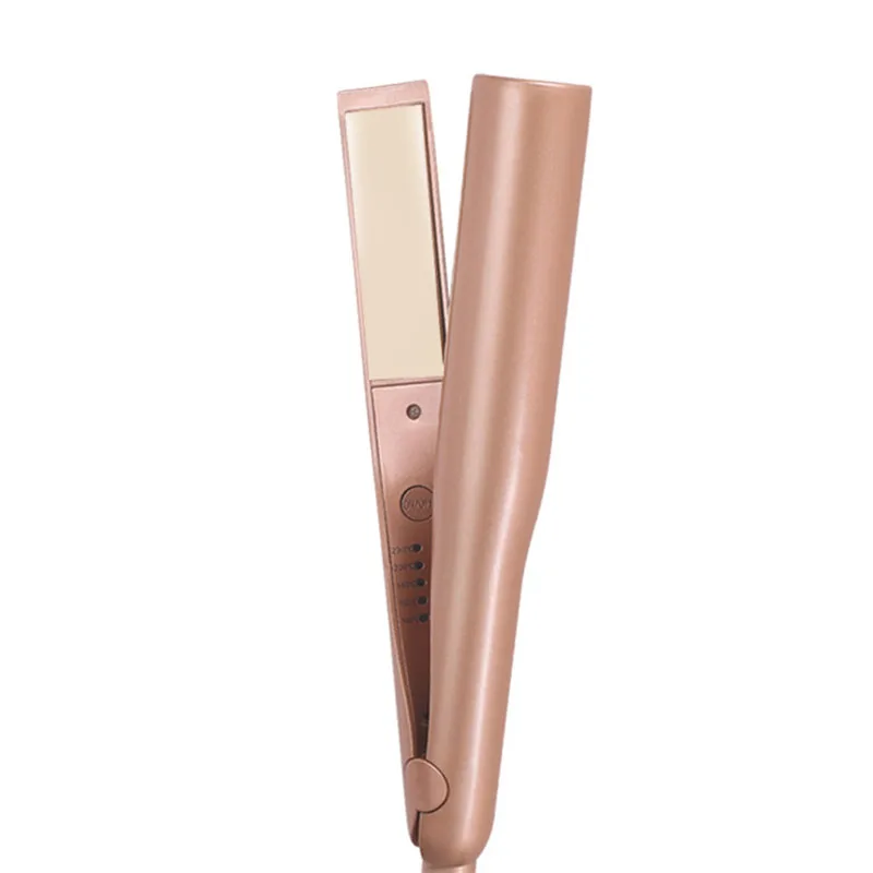 

2 in 1 Curler Styling Tools Hair Curling Iron Straightener Machine Twisted Gold Splint Hair Curls Hair Curler Magic Hair Styler