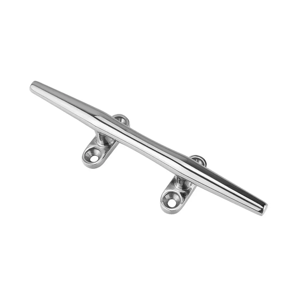 Marine Grade 10 Inch 316 Stainless Steel Heavy Duty Hollow Open Base Cleat Bollard Boat Dock