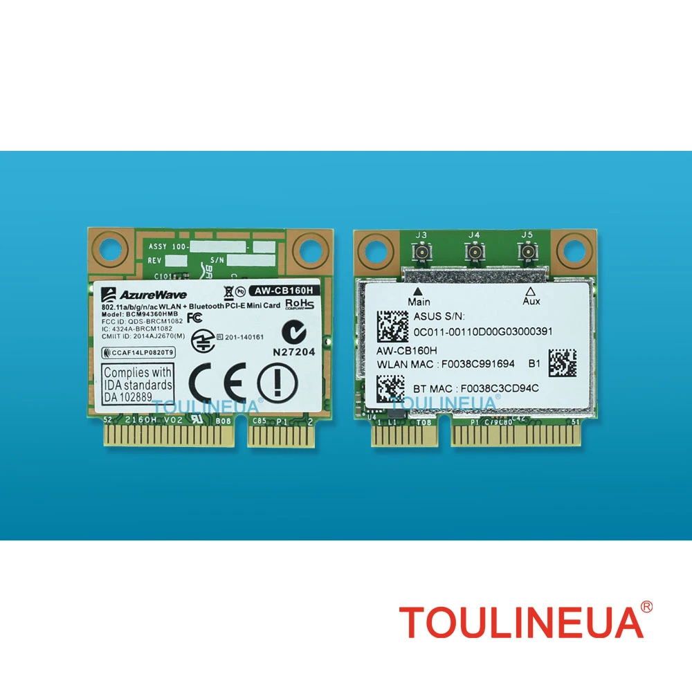 Bcm94360hmb 802 11ac 1300m Dual Band 3x3 Ac Bluetooth 4 0 Wifi Network Card Better Than Bcm94352hmb Wireless Card Wifi Wirelesswireless Wifi Card Aliexpress