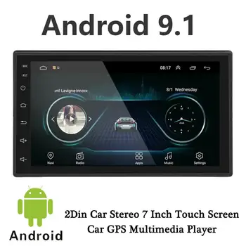

2din Car Radio 7 inch Touch mirrorlink Android 9.1 Player MP5 Player Autoradio Bluetooth Universal Rear View Camera