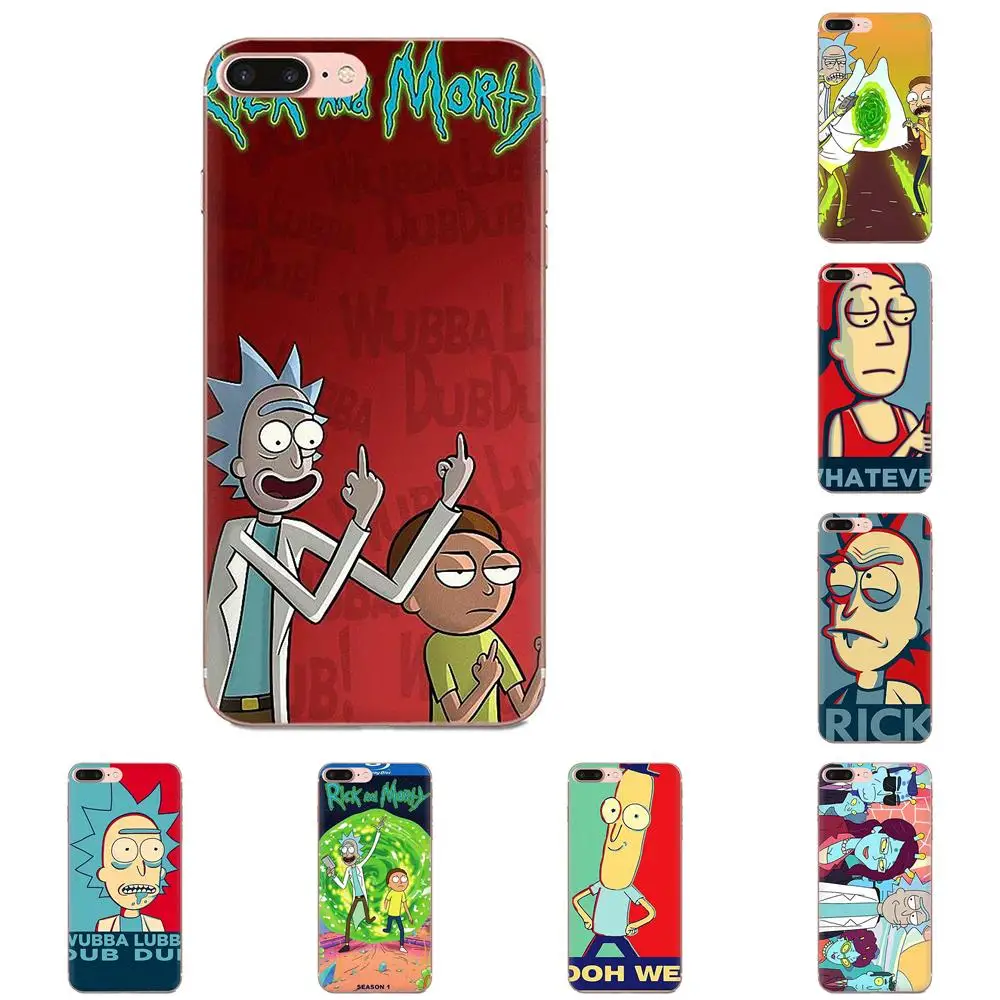 Back Skin Colorful Rick Y Morty Para For Huawei Honor Mate 7 7A 8 9 10 20 V8 V9 V10 V30 P40 G Lite Play Mini Pro P Smart | Мобильные