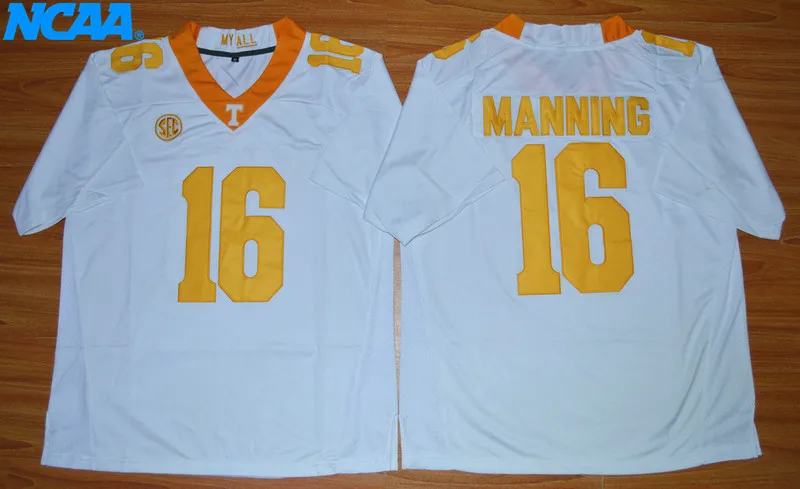Новое поступление, высокое качество, NCAA Eli Manning#10 Peyton Manning#16, футболки для колледжа, ограниченная серия, майки, S-XXXL