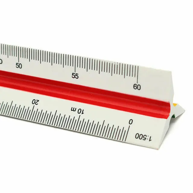 Háromszögméretű Méretű Vonalzó Mérnök 12.6 ' Multolor 30Cm 1: 100 ~ 500 - Image 6