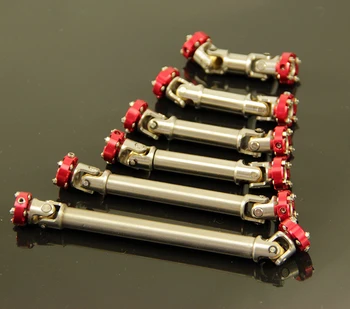 

1PC Stainless Steel Flange Drive Shaft Universal Joint Drive Shafts CVD for 1/14 Tamiya Tractor SCX10 D90 RC4WD AXIAL RC Cars