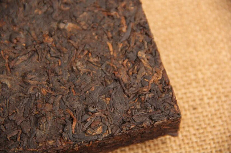 Yunnan Pu'er tea brick four Xi brick tea Chen Xiang tea brick cooked tea 250g Xi brick