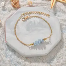 Модные браслеты со стразами для женщин нерегулярный натуральный камень браслеты и браслеты ручной работы ювелирные изделия подарок