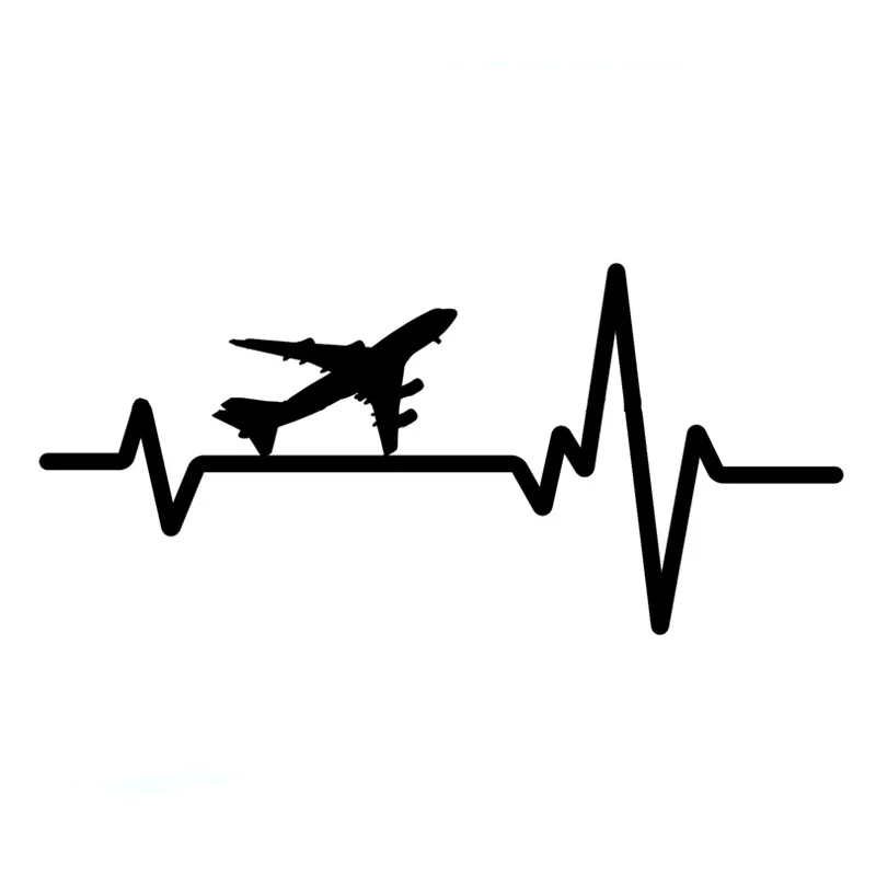 

14.6CM*6.8CM Frequent Flyer Travel Miles Love Decal Vinyl Black/Silver Car Sticker C22-1099