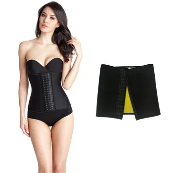 

Women Waist Trainer Belt Slimming 3 Row Hook Corset Tummy Sweat Sauna Fitness Girdle New Sale Body Shaper Belt Shapewear Abdomen