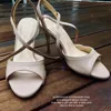 Evkoodance Women Party Tango Shoes 9cm Slim Sexy Genuine Leather Tango Outsole Shoe Latin Shoes DIY Lady Salsa Tango Dance Shoes 3