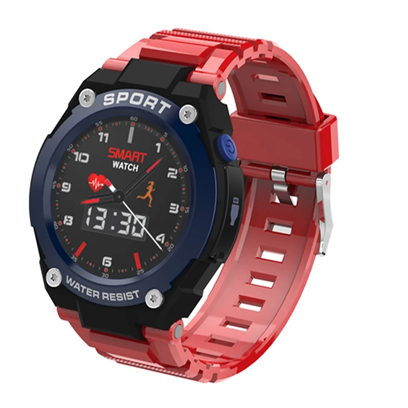 LYKRY DT97 gps Смарт часы для мужчин Открытый Bluetooth Вызов TF карта воспроизведения музыки сердечного ритма IP67 водонепроницаемые компасы спортивные часы - Цвет: Red