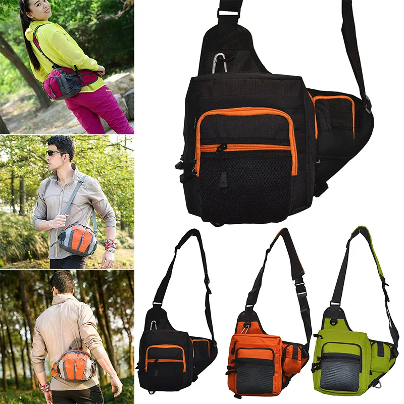 Горячая Водонепроницаемый Fly рыбалка поясная сумка через плечо слинг Сумка Приманка снасти мешок MVI-ing