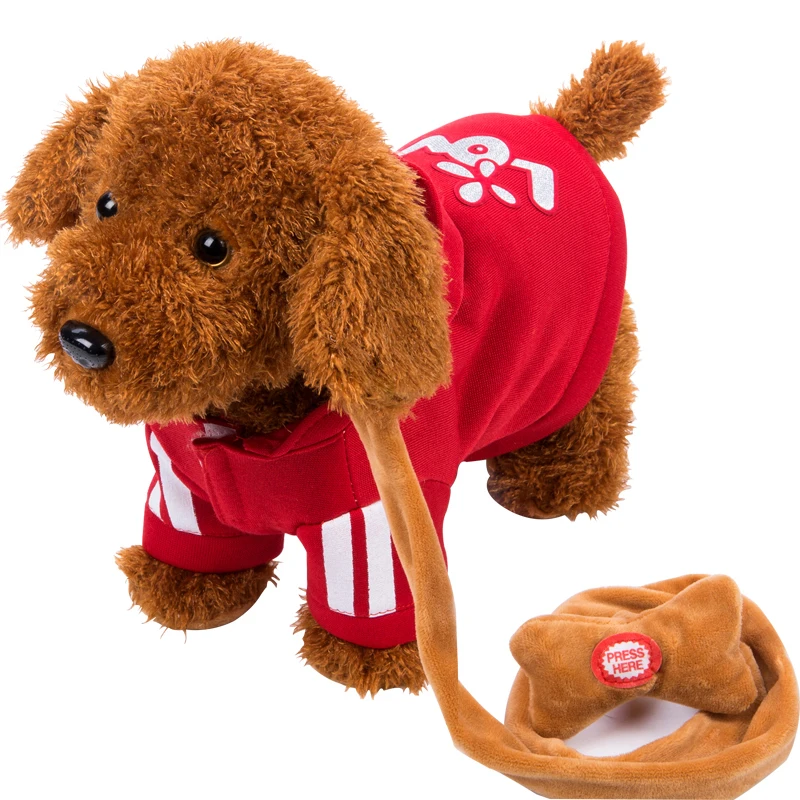 Электрическая плюшевая игрушка для младенцев Детская кукла Поющая гуляющая