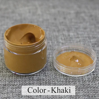 

Khaki Leather Repair and Care Restoration Cream Leather Paint 30ml for Shoes Auto Car Seat Sofa Coa