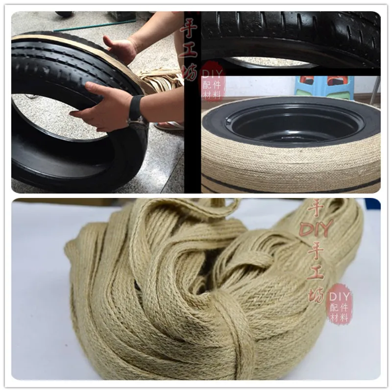 Джутовая веревка 0 8/1 0/1 5/2 0/2 5/3 0/3 5/4 0/4 5/5 см шириной * 10 метров|jute rope|decorative roperope flat |