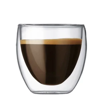

Beer Mug Drinkware Glass Coffee Cup Set Whiskey Espresso Heat-resistant Double Wall Transparent Calix For Tea Milk Drinkware