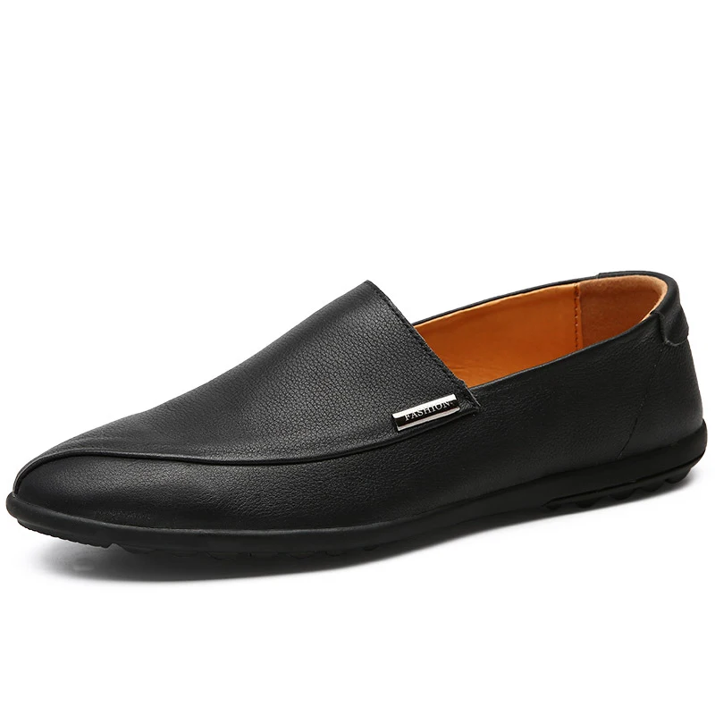 

Men Loafers High Quality Genuine Leather Shoes Men Flats Brand Fashion Summer Style Soft Moccasins Gommino Driving Shoes %6089