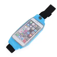 Поясная Сумка для телефона, ультратонкая Водонепроницаемая противоскользящая сумка для хранения сенсорного экрана на молнии, аксессуары для фитнеса и спортивной одежды