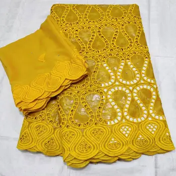 

7yards gold lace fabric newest dry bazin riche getzner 2020 nouveua high quality jacquard guinea brocade fabric with lace