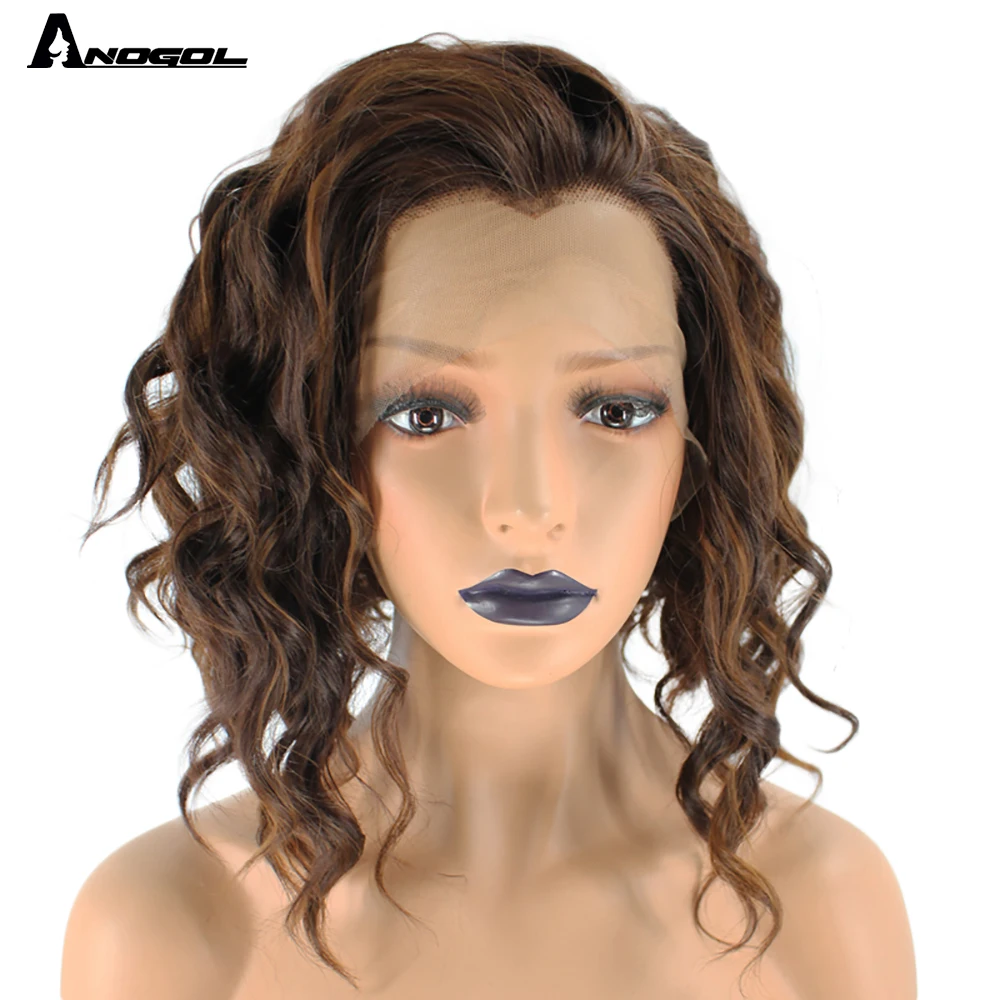 Anogol Widow высокая температура волоконные волосы свободная часть 2 тона смешанный