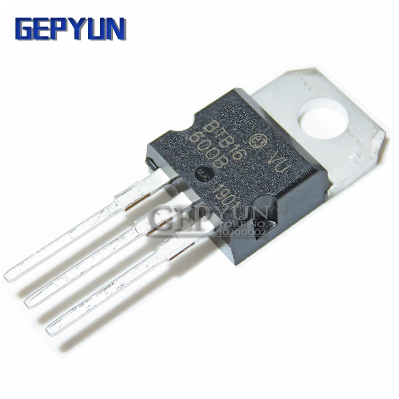 10 шт. BTB16-600B-220 BTB16-600 TO220 двунаправленный триодный Тиристор Gepyun | Электронные